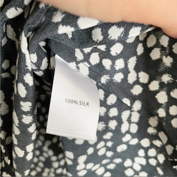 SALONI off the shoulder silk top Sz 8 - Picture 8 of 8